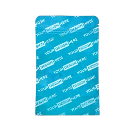 Zip bag | Plastic | Zip closure | Double-sided digital print | Metallic finish