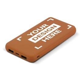 Powerbank | 8.000 mAh | Gummiert | USB-A und USB-C Anschlüsse