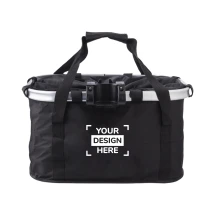 Sac pour vélo | Polyester 600D | Anneau métallique et velcro | Poignées de transport | Sangle d'épaule