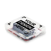 Kit de réparation de vélo | 14 pièces | Outils multiples | Boîte transparente