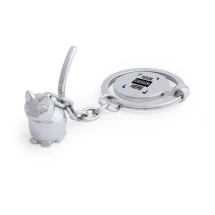 Porte-clés 3D en forme d’animal de compagnie | Métal et silicone | Avec pièce amovible