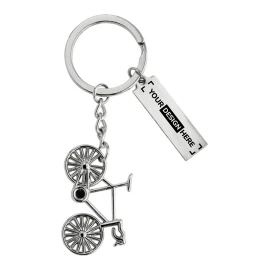 Portachiavi a forma di bicicletta | Metallo e lega di nichel | Confezionato in scatola regalo
