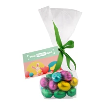 Bolsa de huevos de Pascua | Chocolate cremoso | 130g | Incluye cinta y tarjeta