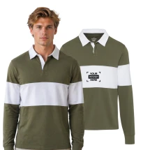 Rugby-polo-sweatshirt | Biologisch katoen 280 g/m² | Hoge kwaliteit & duurzaam