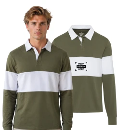 Rugby polo sweatshirt | Organic cotton 280 g/m² | High quality & sustainable