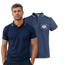 Polo de sport Roly | Polyester recyclé 140g/m² | Pour hommes | Détails dans les manches