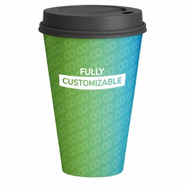 Coffee cup with lid | Cardboard & Polystyrene | 180 ml | Ø 70 mm