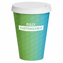 Coffee cup with lid | Both Cardboard | 180 ml | Ø 70 mm