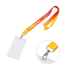 Lanyard with badge | rPET | 20 mm | Silver hook | Also available in 15 & 25mm