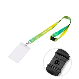 Lanyard with badge | Polyester | 20 mm | Silver hook | Safety break | Also available in 15 & 25mm