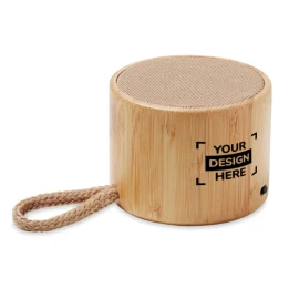 Speaker | ABS, bamboo and cotton | Bluetooth 5.1 | 3 W | 300 mAh | SD card port | Hanging loop