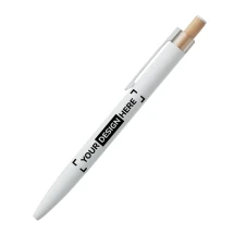 Ballpoint pen | Recycled aluminium | Blue ink | Bamboo button