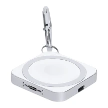 Chargeur sans fil magnétique | Aluminium | 15W | 3-en-1 | Mousqueton