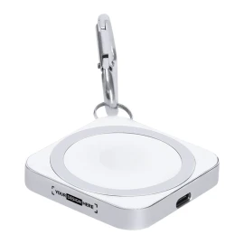 Chargeur sans fil magnétique | Aluminium | 15W | 3-en-1 | Mousqueton