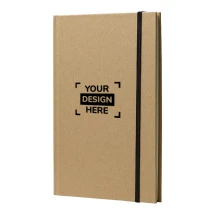 A5 notebook | Cardboard & paper 70g/m² | 80 lined pages | Elastic strap