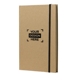 Carnet A5 | Carton & papier 70g/m² | 80 pages lignées | Bande élastique
