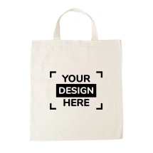 Sac shopping | Coton 110 g/m² | 42x38x0.5cm | Poignées courtes