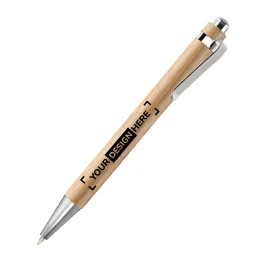 Eco ballpoint pen | Bamboo | Metal clip