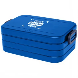 Mepal Lunchbox | ABS | 900ml | Mit Trennwand | Für 4 Sandwiches | Hergestellt in den Niederlanden