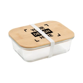 Lunch box | Glass & bamboo | 800ml | Natural