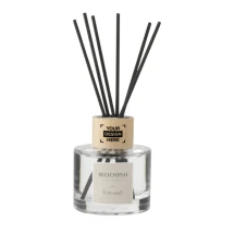 Bâtonnets parfumés Woosh | Verre | 75 ml | Parfum boisé | 6 mini bâtonnets