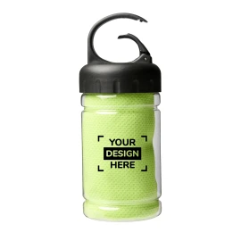 Towel | PET | 16,5x6,5cm | Fast absorption | Quick drying | With a carry handle