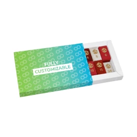 Calendario dell'Avvento | Carta | 24 cioccolatini numerati | Scatola scorrevole
