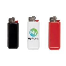 BIC Halter mit Clip | Inklusive J25 Feuerzeug | Große Druckfläche