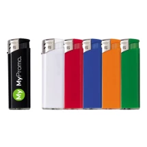 Briquet électronique | Partie supérieure argentée & colorée | Régulateur de flamme | Pas cher