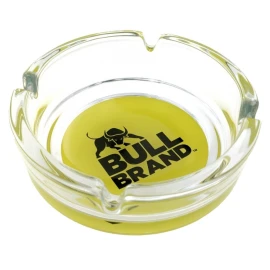 Cendrier transparent | Verre | ⌀10,7cm | Avec 4 encoches | Aspect professionnel