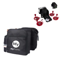 Double picnic bicycle panier | 600D Polyester | Isotherm | Reflective stripes