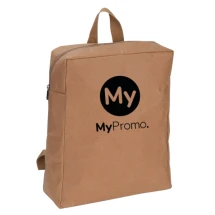 Rucksack | Waschbares Kraftpapier | 31x11x37cm | Mit Baumwolle gefüttert | Schaumstoffverstärkung