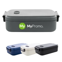 Brotbox | Kunststoff mit Silikonventil | 1L | Schnallenverschluss