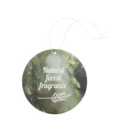 Car air freshener | Absorbent paper 2mm | Custom shape | 9x9cm | UFI registered | Full-colour print
