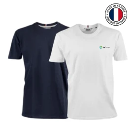 Round neck T-shirt | Organic cotton 240g/m² | Made in France