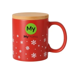 Mug | 300 ml | Ceramic | Bamboo lid | Sustainable