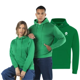 Sweat à capuche | Coton bio 280g/m² & polyester recyclé | Tailles XS–3XL | Poche kangourou