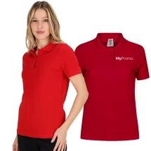 Polo en plusieurs couleurs | Coton | 180g/m2 | Pour femmes | Avec deux boutons de la même couleur