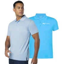 Polo | 100 % polyester respirant 180 g/m² | Avec col élégant et 3 boutons de fermeture assortis