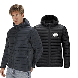 Unisex hooded jacket | Recycled polyester (RPET) | Lightweight | Windproof and waterproof | Carrying pouch
