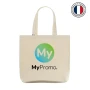 Large tote bag | Cotton 240 g/m² | 45 cmx42x8 cm | Supports a maximum load of 8-9 kg | Made in France
