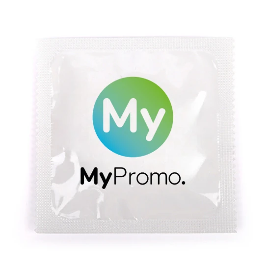Condom | Foil | 50 x 50 mm | Customisable sleeve | White