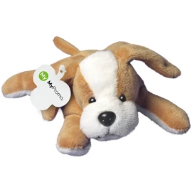 Knuffel hond | Polyester | Met een label