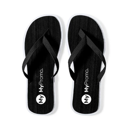 Flip-Flops | Wide range of bright tonnenenenees | EVA/Polyester | Black