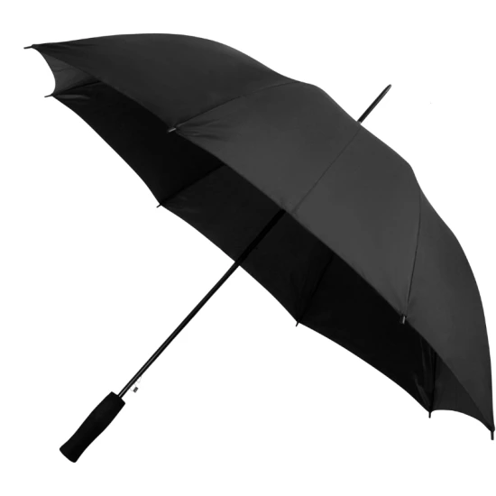 Impliva golfparaplu | Lange fiberglas ribben en polyester | Ø102cm | Automatisch | Compact type | Zwart