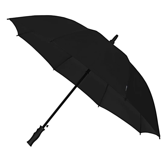 Parapluie Impliva | Cadre en fibre de verre et polyester pongee | Ø102cm | Automatique | Type compact | Noir