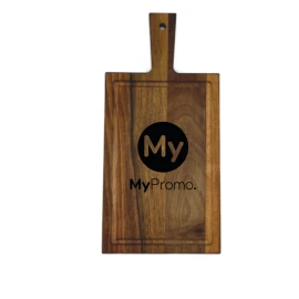 Serveerplank met handvat | Walnoothout | 33 x 16 cm | Gemaakt in Europa | Hoge kwaliteit