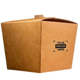 Takeaway box | Kraft | 750ml | Suitable for microwave use