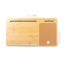 Tapis de souris multifonctionnel XXL | Bambou & liège naturel | Durable