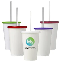 Doppelwandiger isolierbecher | Silikon-Kunststoff | 350 ml | Made in the UK